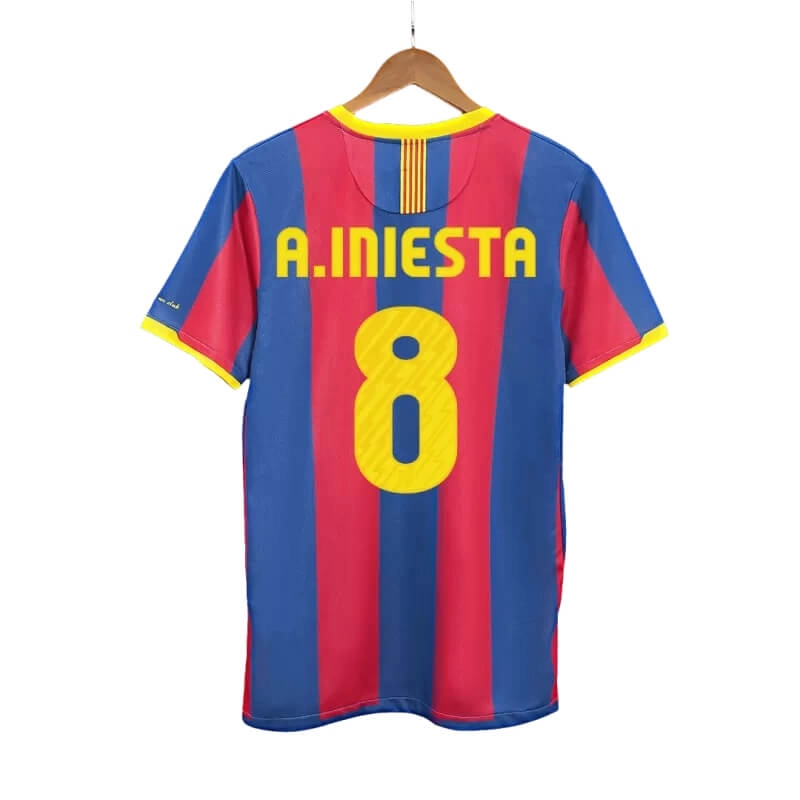 Camiseta A.INIESTA 8 Barcelona 2010/11 1ª Equipación Retro
