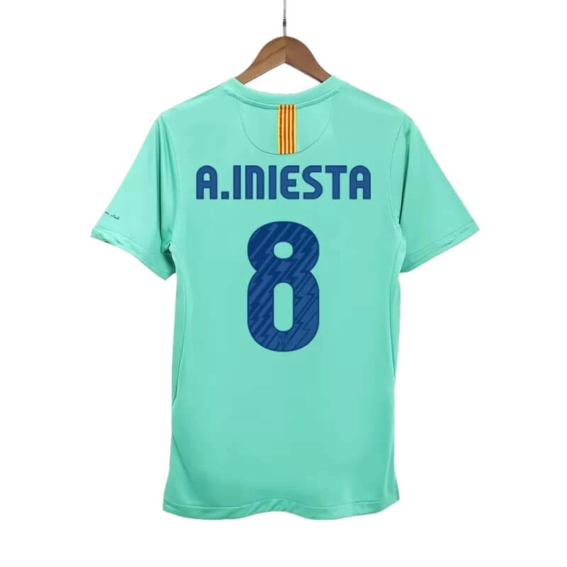 Camiseta A.INIESTA 8 Barcelona 2010/11 2ª Equipación Retro
