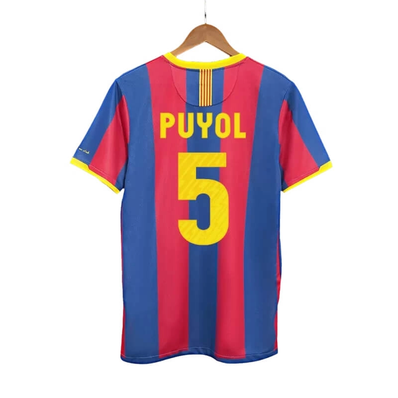 Camiseta PUYOL 5 Barcelona 2010/11 1ª Equipación Retro