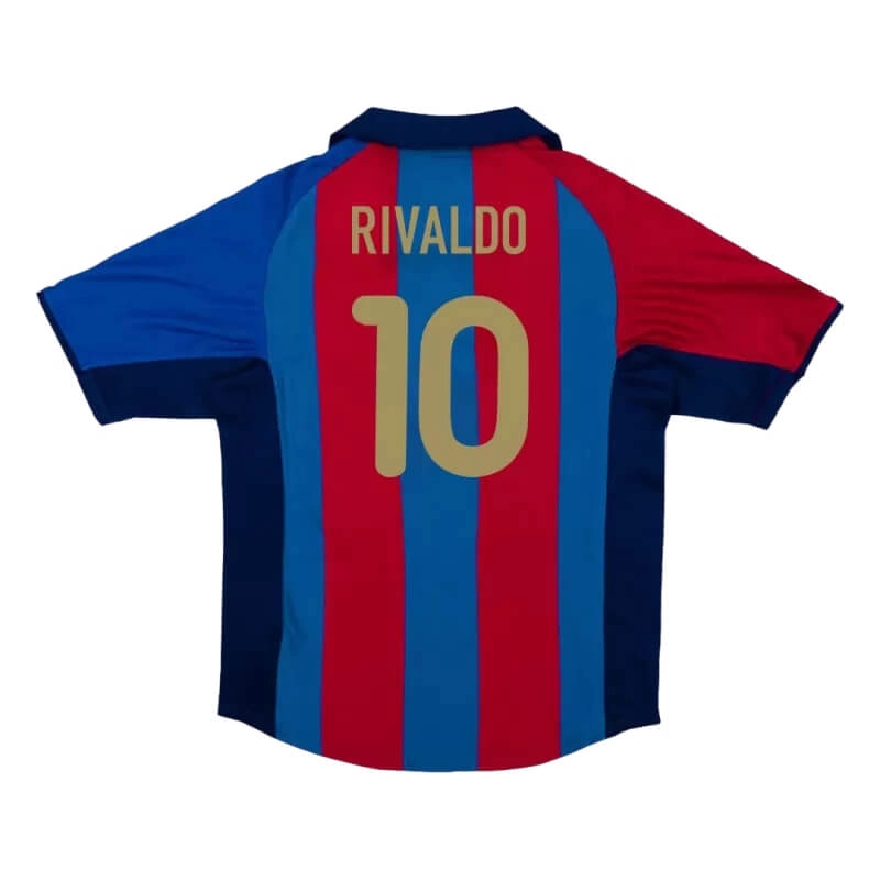 Camiseta RIVALDO 10 Barcelona 2001/02 1ª Equipación Retro