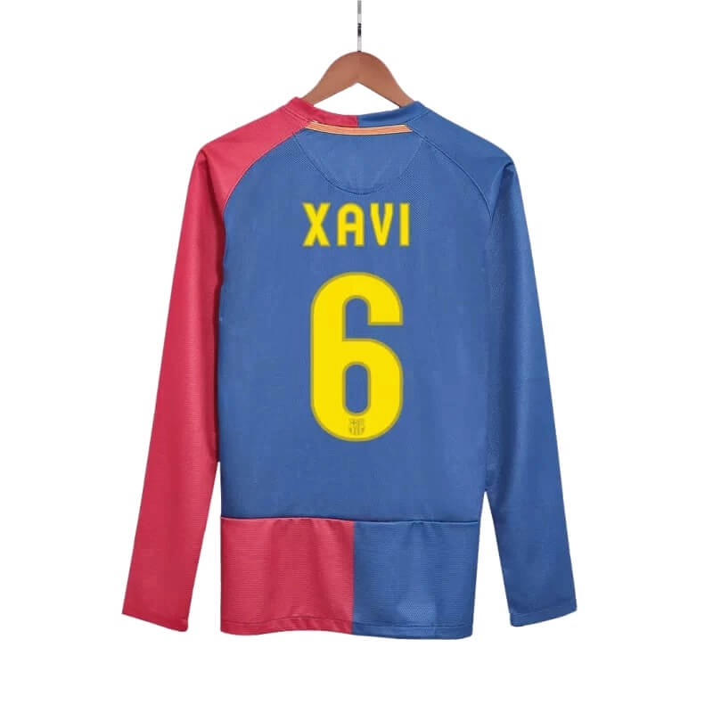 Camiseta XAVI 6 Barcelona 2008/09 1ª Equipación Retro ML