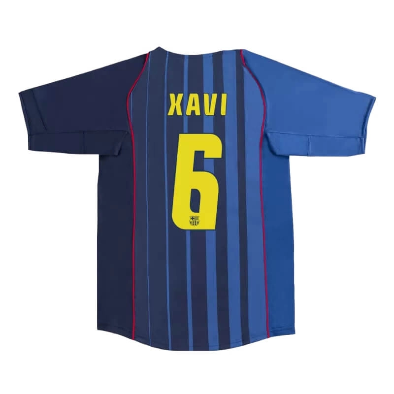 Camiseta XAVI 6 Barcelona 2004/05 2ª Equipación Retro