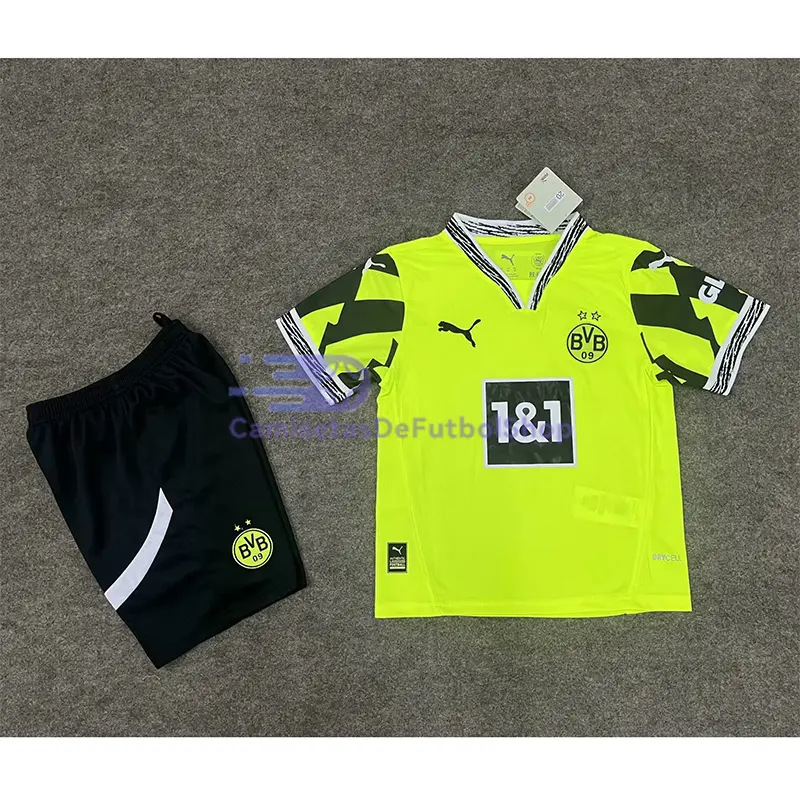 Camiseta Borussia Dortmund 2024/2025 Amarillo Especial Edición Niño Kit