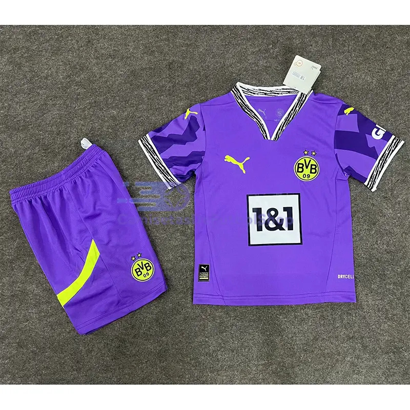 Camiseta Borussia Dortmund 2024/2025 Morado Especial Edición Niño Kit