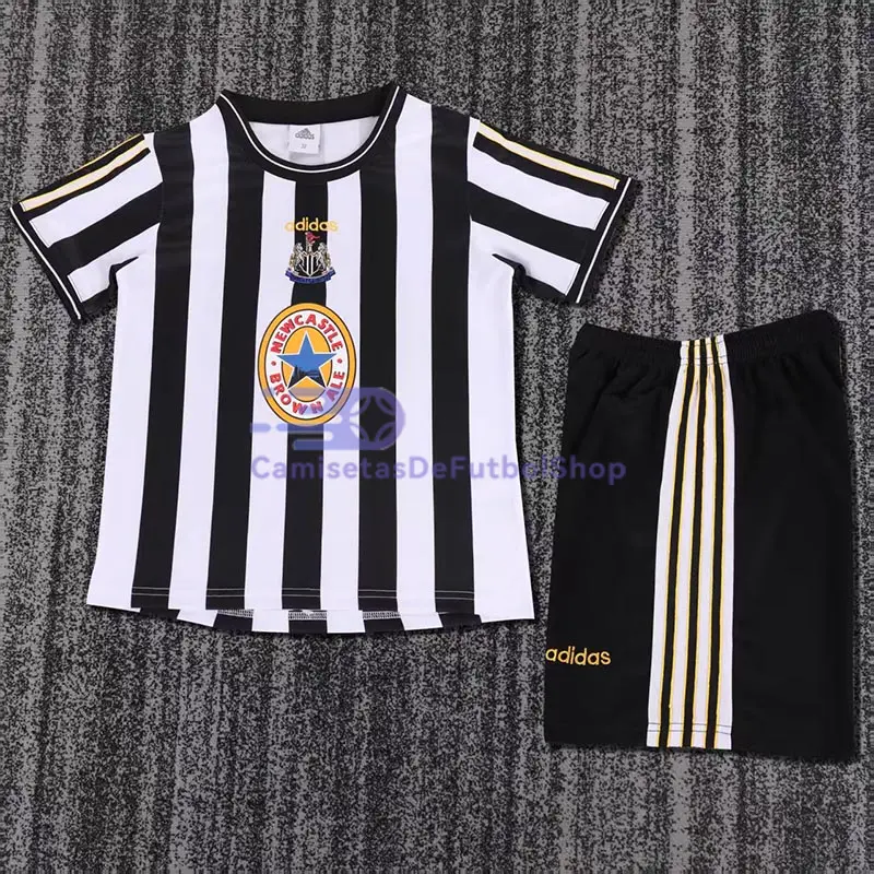 Camiseta Newcastle United 1997/99 1ª Equipación Retro Niño Kit