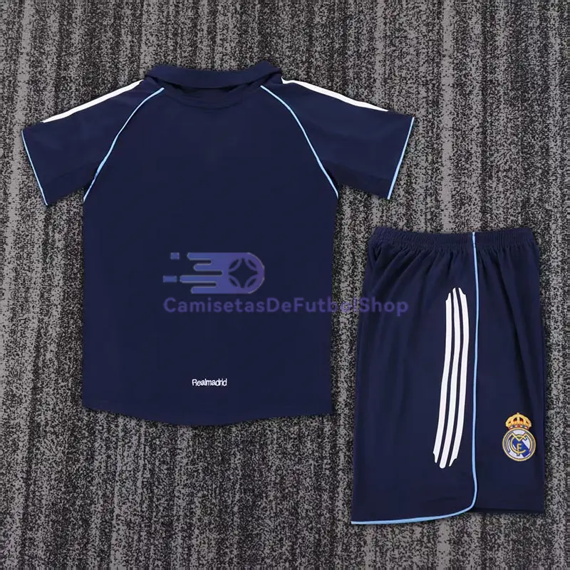 Camiseta Real Madrid 2005/06 2ª Equipación Retro Niño Kit