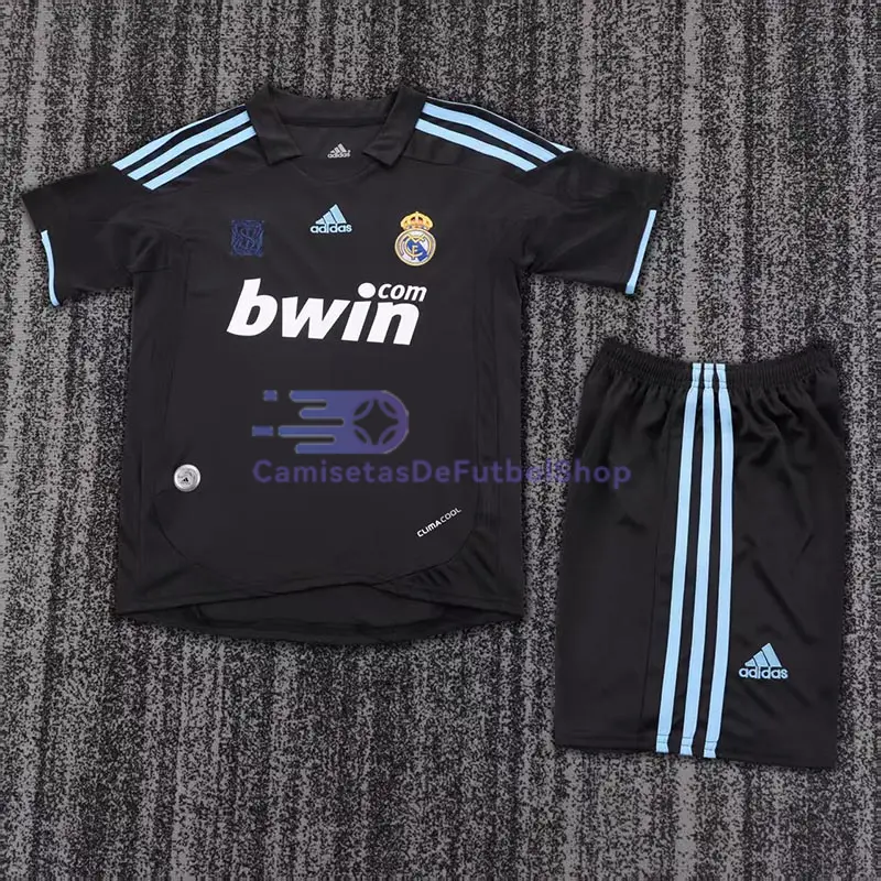 Camiseta Real Madrid 2009/10 2ª Equipación Retro Niño Kit