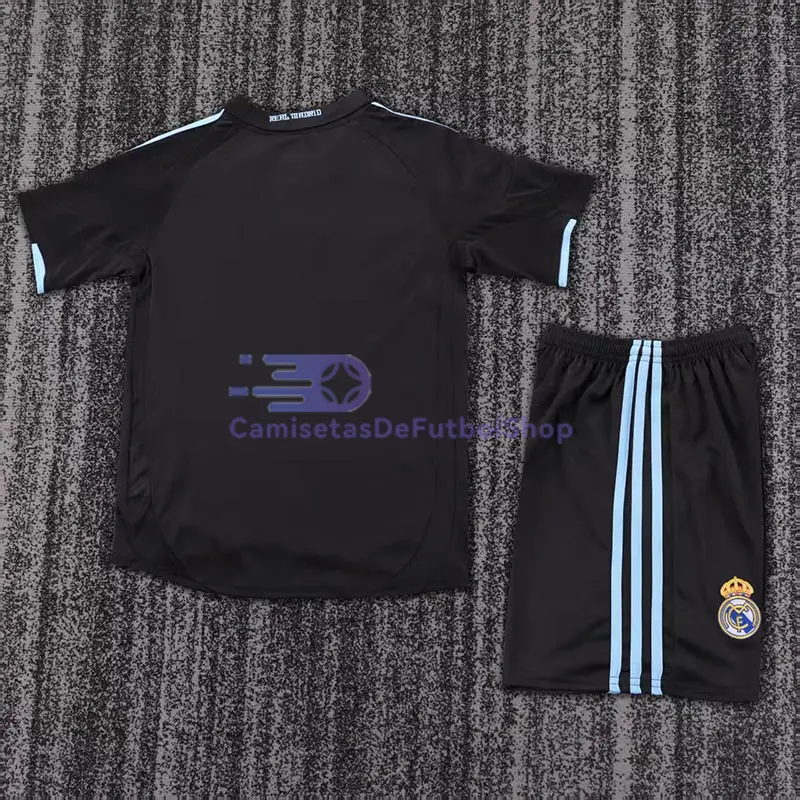 Camiseta Real Madrid 2009/10 2ª Equipación Retro Niño Kit