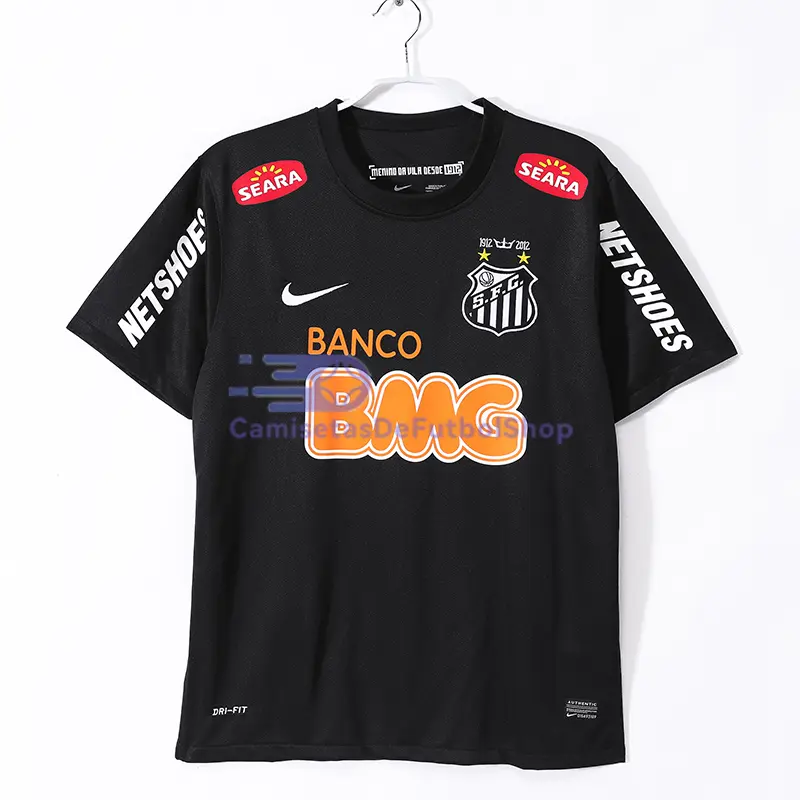 Camiseta Santos FC 2012/13 Negro Retro