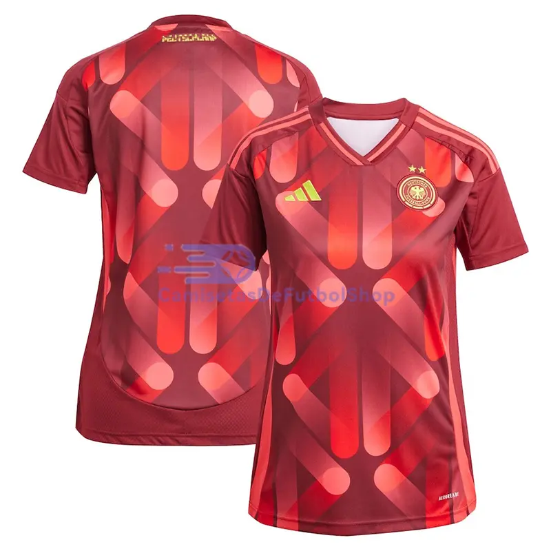 Camiseta Alemania 2025 2ª Equipación la EURO Femenina Mujer Rojo