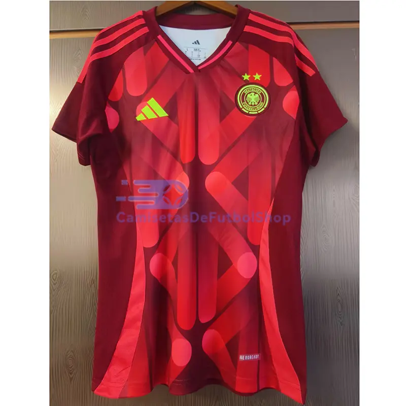 Camiseta Alemania 2025 2ª Equipación la EURO Femenina Mujer Rojo
