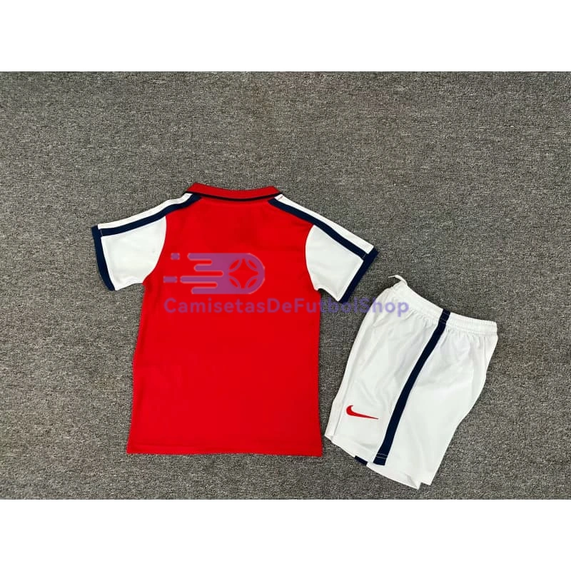 Camiseta Arsenal 2000/02 1ª Equipación Retro Niño Kit Rojo