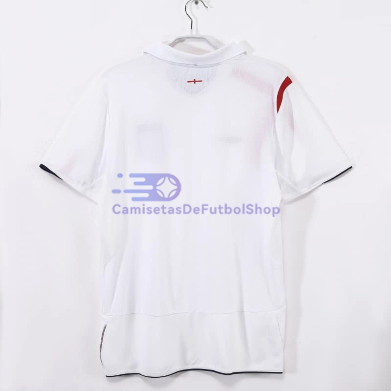 Camiseta Inglaterra 2006 1ª Equipación Retro Blanco