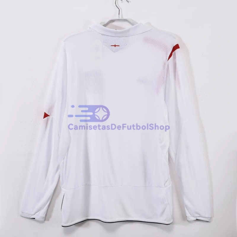 Camiseta Inglaterra 2006 1ª Equipación Retro Blanco ML
