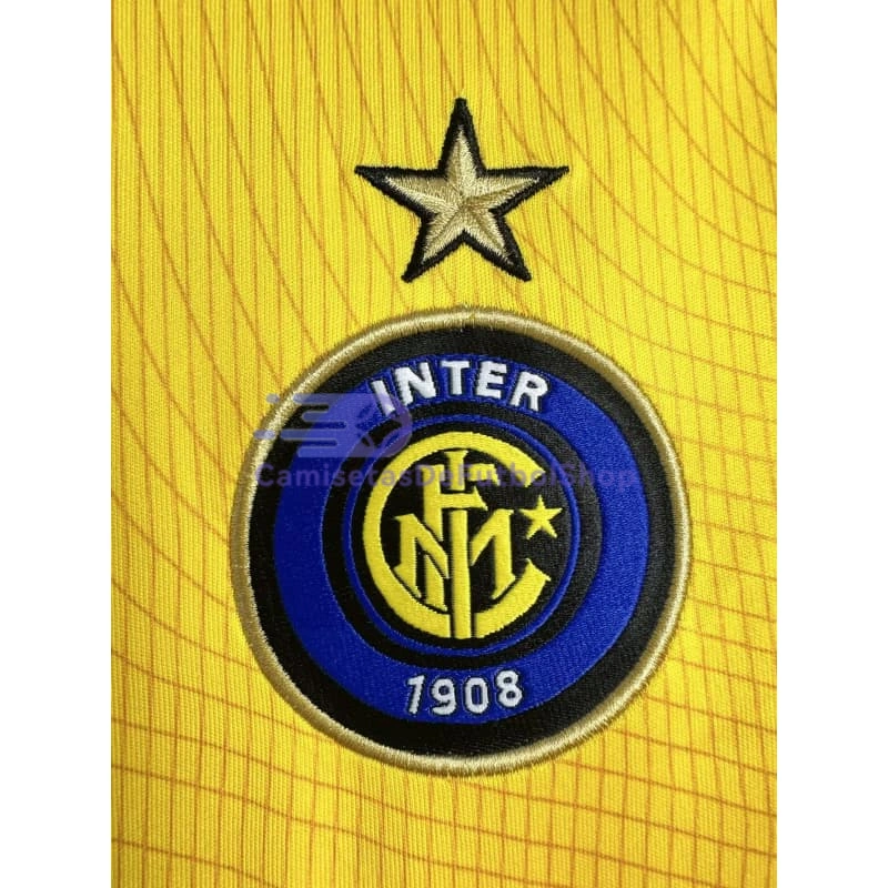 Camiseta Inter de Milan 2002/03 3ª Equipación Retro Amarillo
