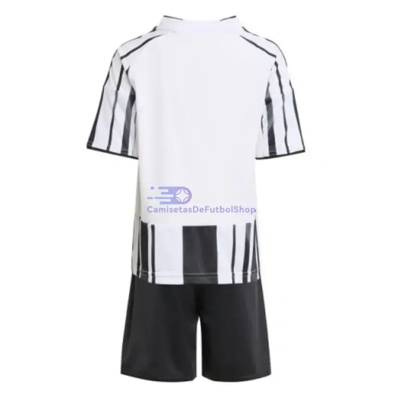 Camiseta Juventus 2025/2026 1ª Equipación Negro/Blanco Niño Kit 