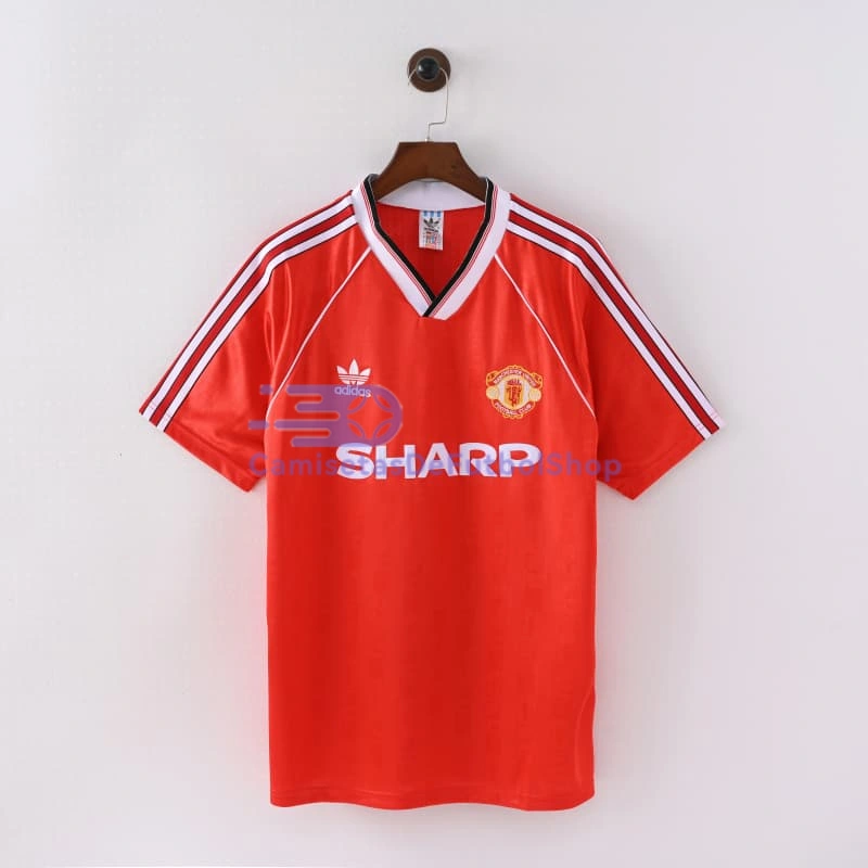 Camiseta Manchester United 1998/00 1ª Equipación Retro Rojo