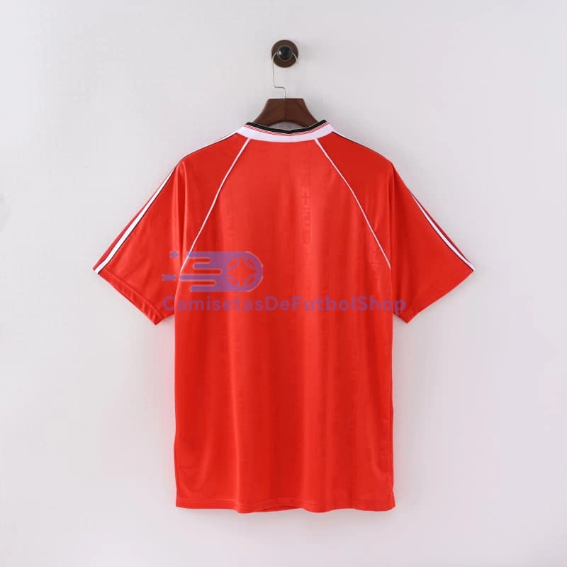 Camiseta Manchester United 1998/00 1ª Equipación Retro Rojo