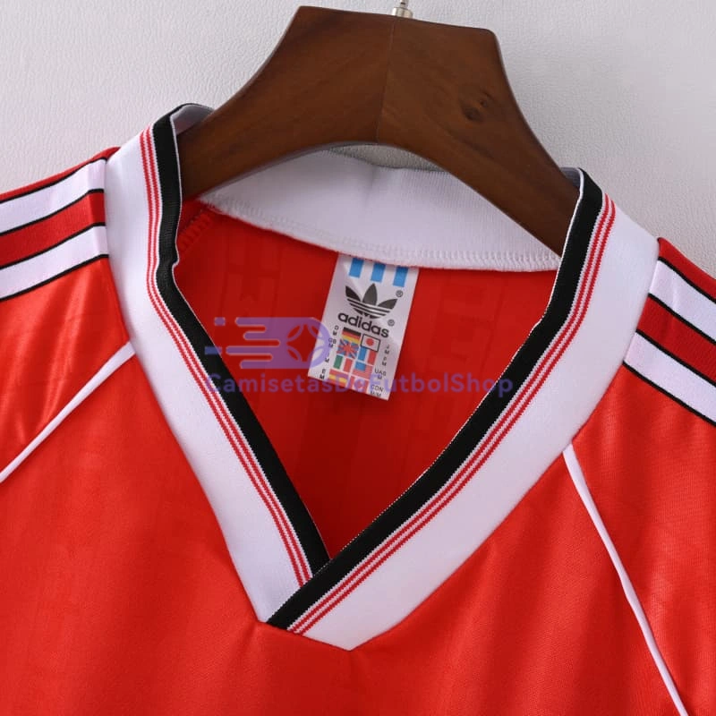 Camiseta Manchester United 1998/00 1ª Equipación Retro Rojo