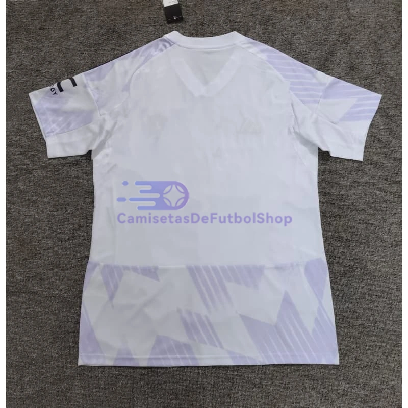 Camiseta Manchester United 2025/2026 2ª Equipación Blanco/Morado Claro