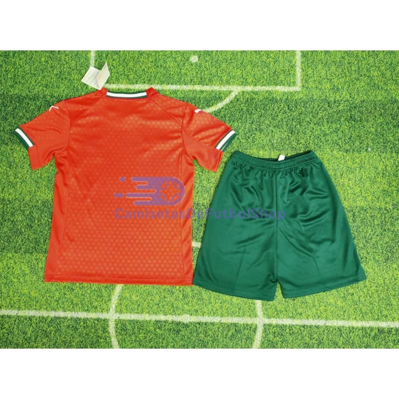 Camiseta Portugal 2025 1ª Equipación Niño Kit Rojo