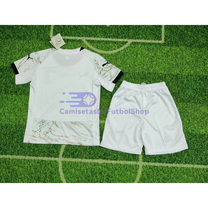 Camiseta Portugal 2025 2ª Equipación Niño Kit Blanco