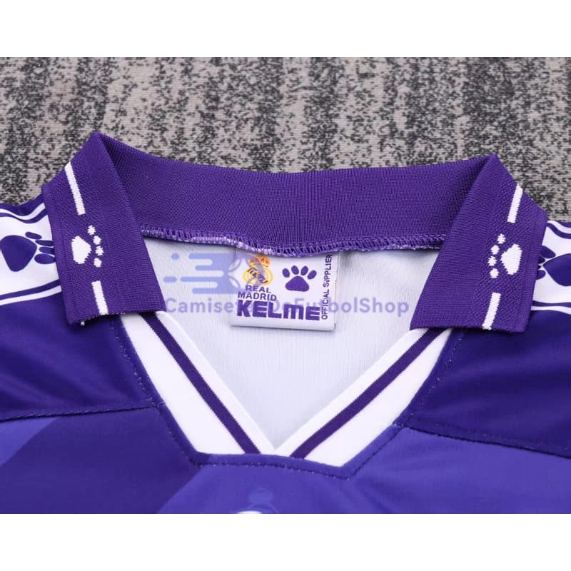 Camiseta Real Madrid 1994/96 2ª Equipación Retro Púrpura Niño Kit