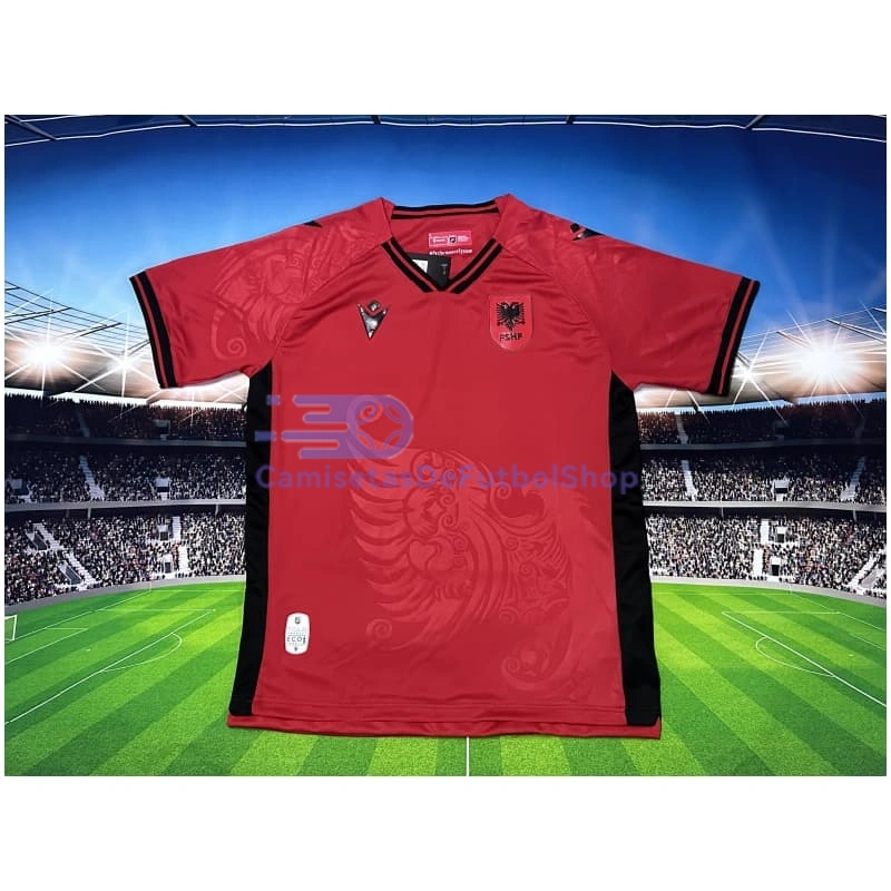 Camiseta Albania 2025 1ª Equipación Rojo