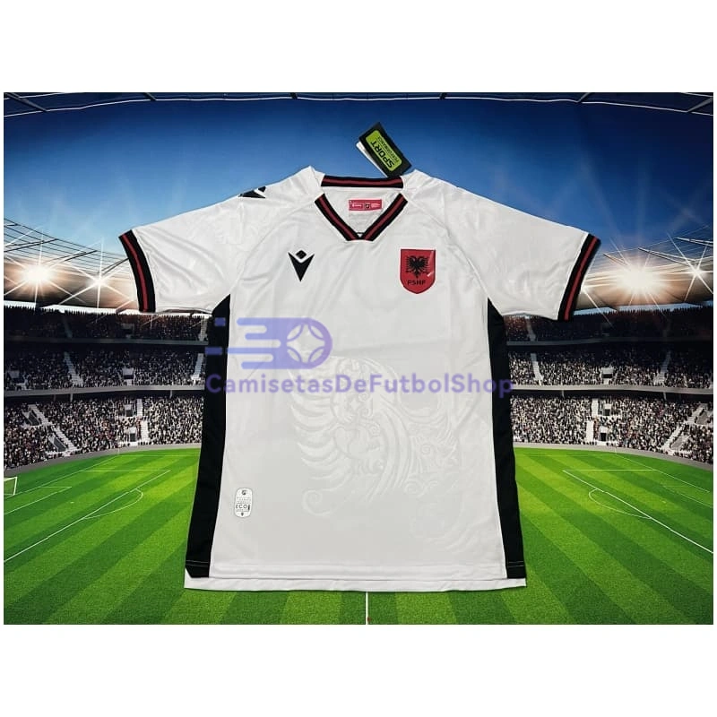 Camiseta Albania 2025 2ª Equipación Blanco