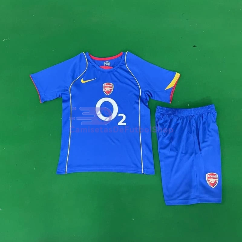 Camiseta Arsenal 2004/05 2ª Equipación Retro Niño Kit