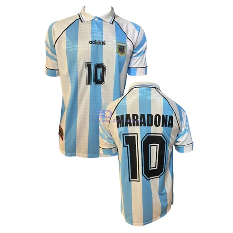 Camiseta MARADONA 10 Argentina 1996 1ª Equipación Retro