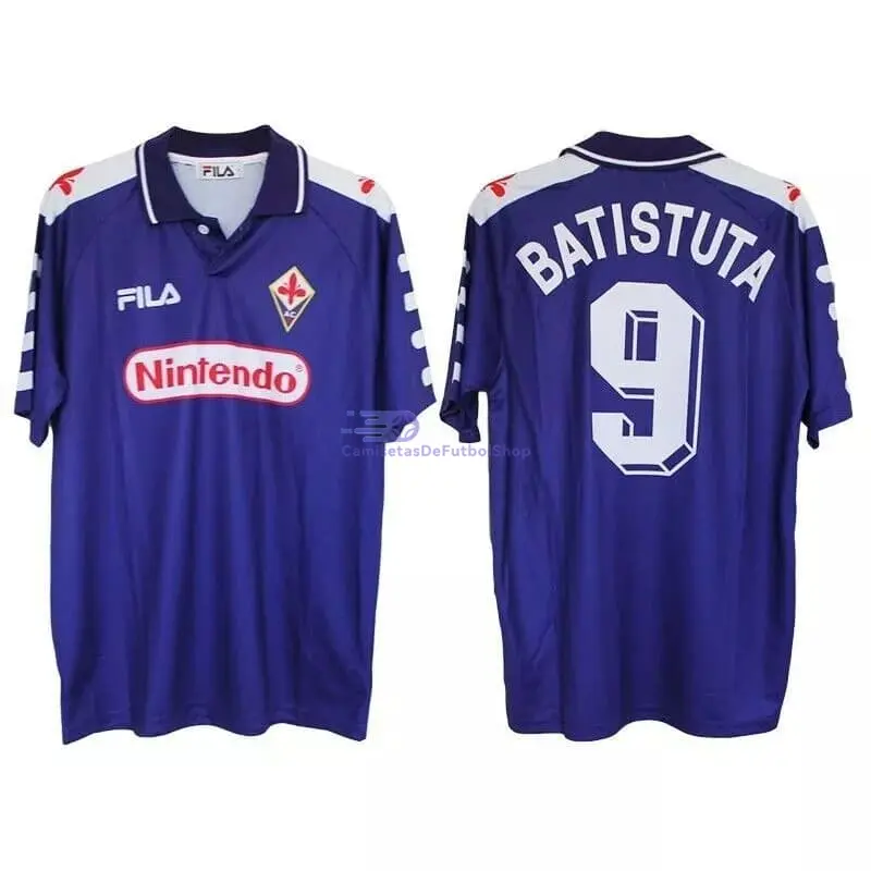 Camiseta BATISTUTA 9 Fiorentina 1998 1ª Equipación Retro