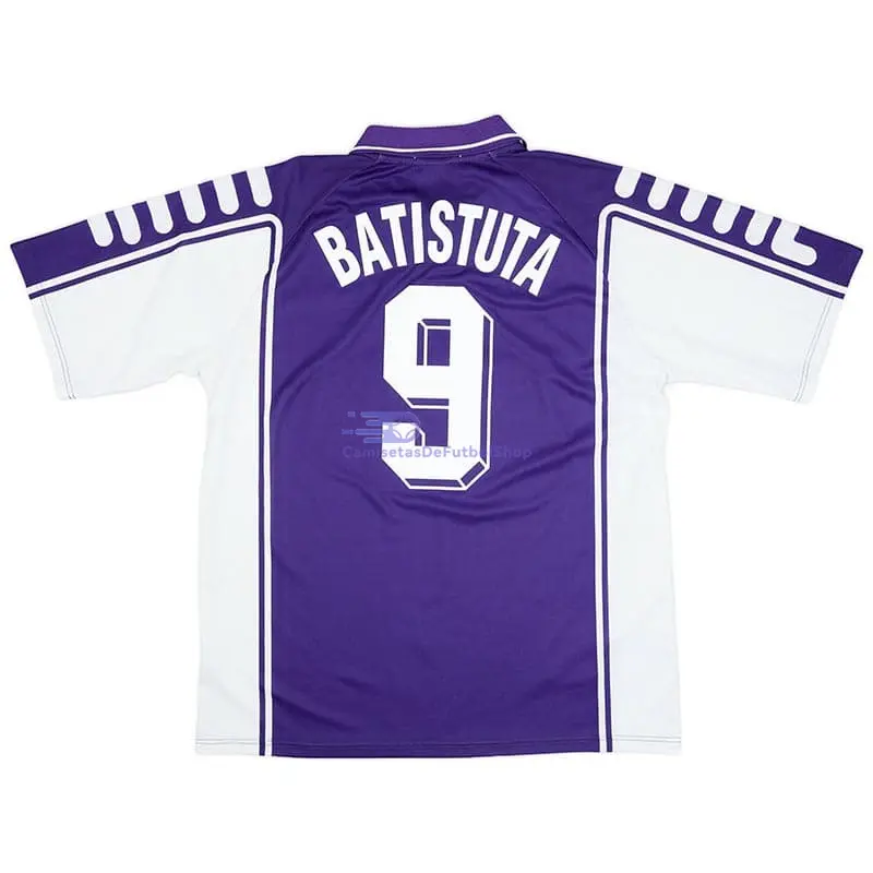 Camiseta BATISTUTA 9 Fiorentina 1999/00 1ª Equipación Retro