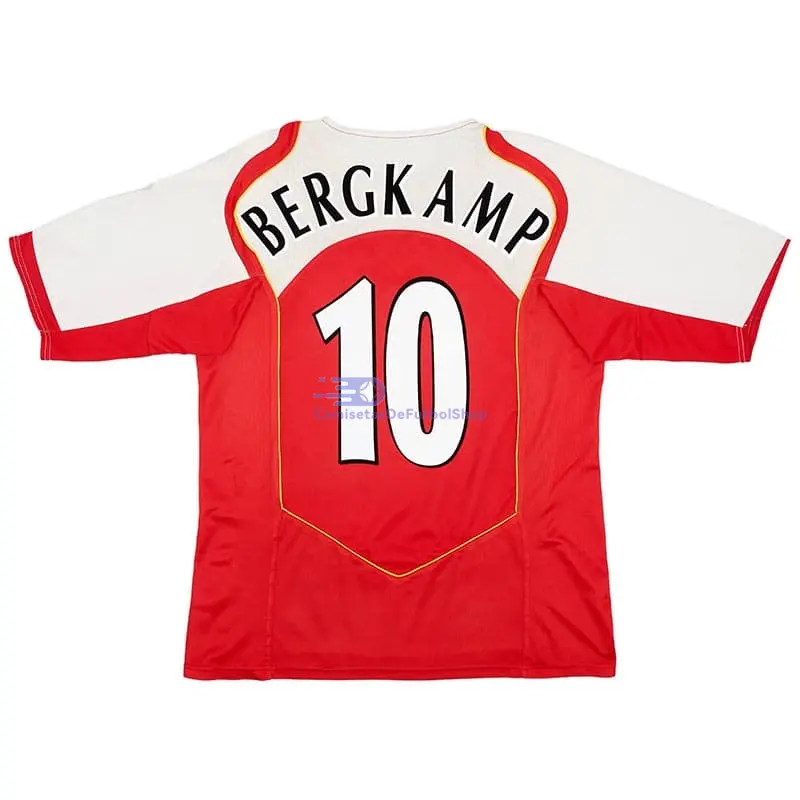 Camiseta BERGKAMP 10 Arsenal 2004/05 1ª Equipación Retro