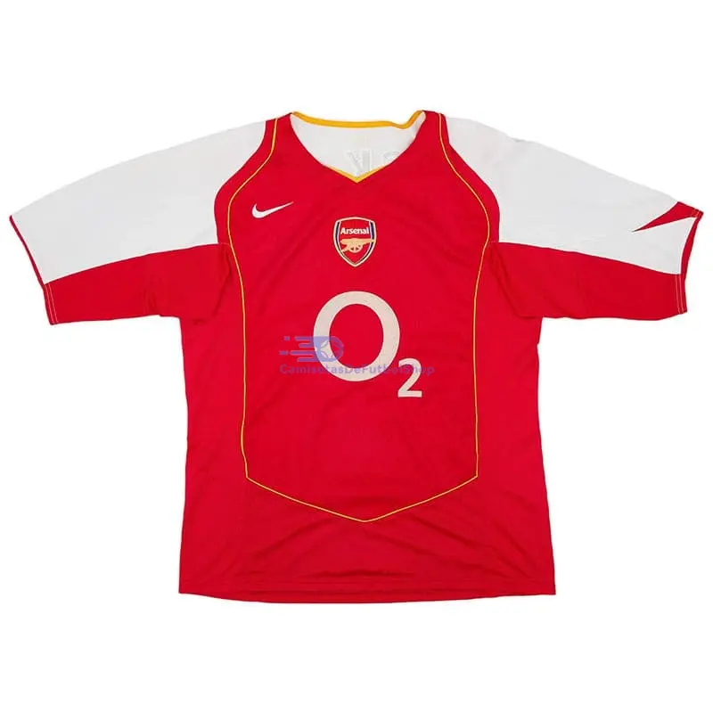 Camiseta BERGKAMP 10 Arsenal 2004/05 1ª Equipación Retro