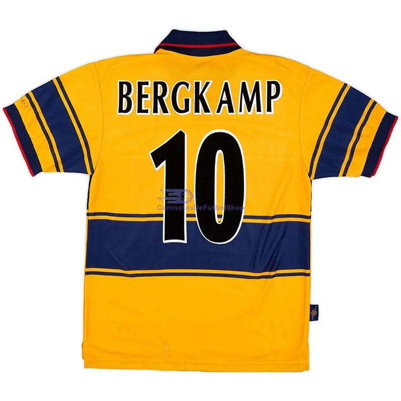 Camiseta BERGKAMP 10 Arsenal 1997/99 2ª Equipación Retro