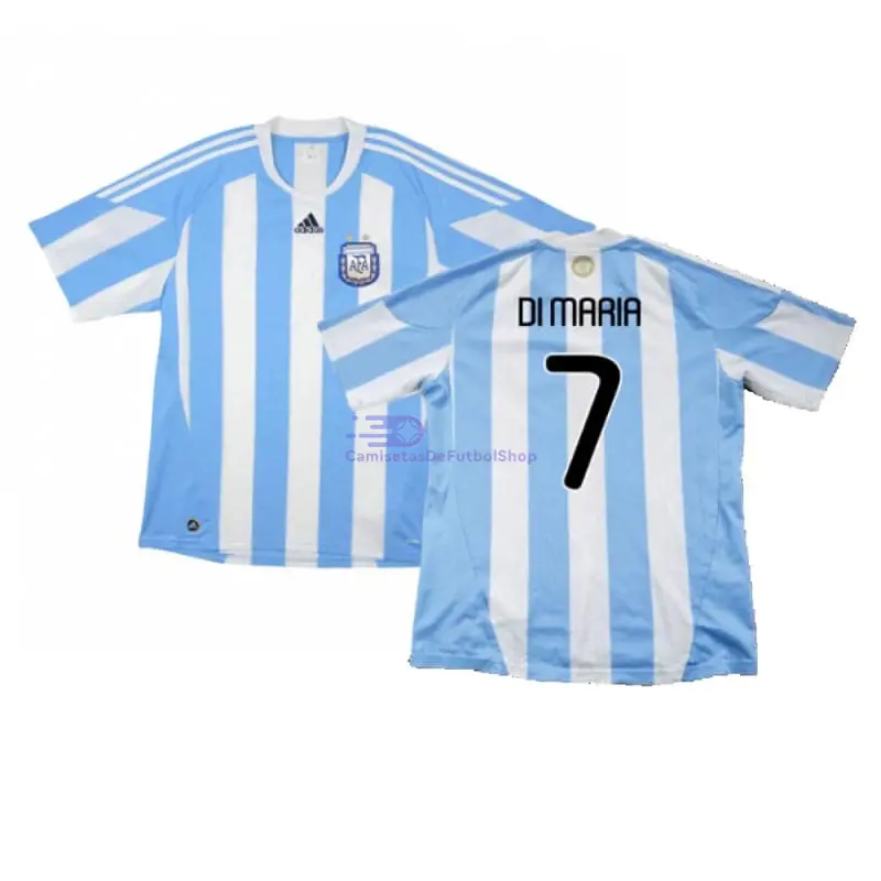 Camiseta DI MARIA 7 Argentina 2010 1ª Equipación Retro