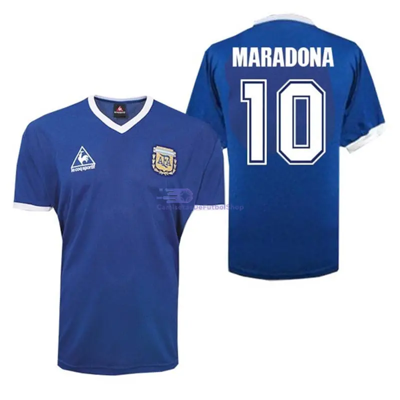 Camiseta MARADONA 10 Argentina 1986 2ª Equipación Retro