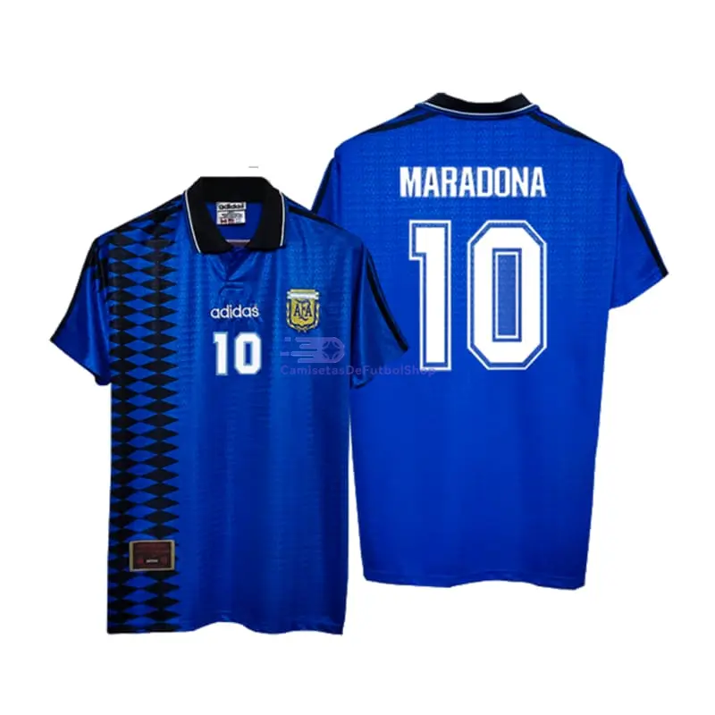 Camiseta MARADONA 10 Argentina 1994 2ª Equipación Retro
