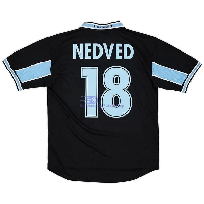 Camiseta NEDVED 18 Lazio 1998/99 3ª Equipación Retro