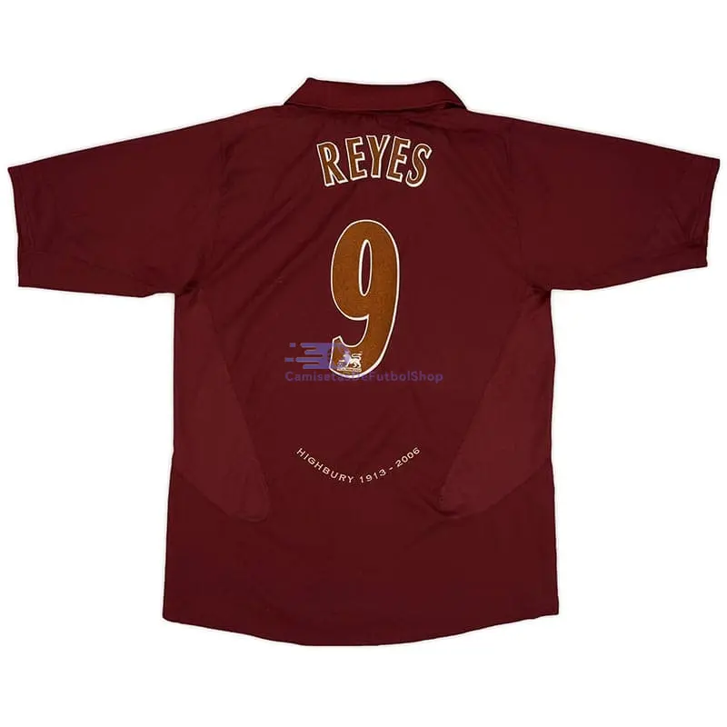 Camiseta REYES 9 Arsenal 2005/06 1ª Equipación Retro