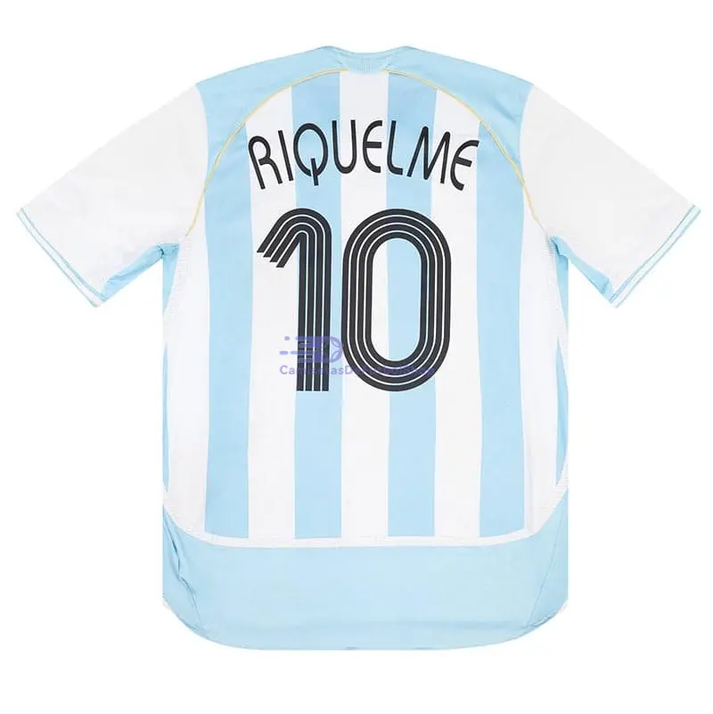 Camiseta RIQUELME 10 Argentina 2006 1ª Equipación Retro