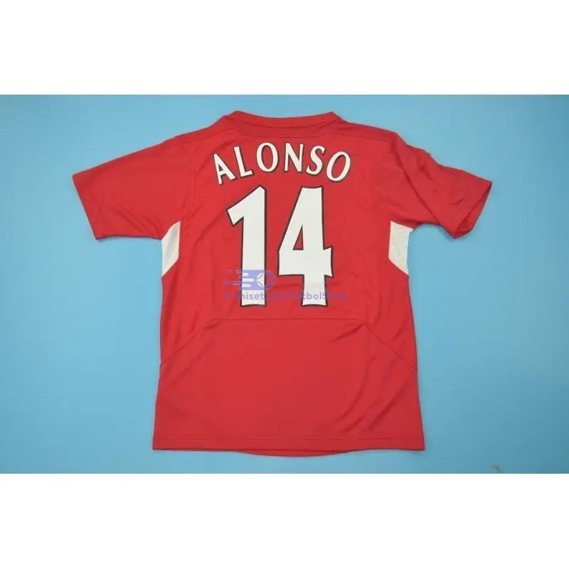 Camiseta ALONSO 14 Liverpool 2004/05 1ª Equipación Retro