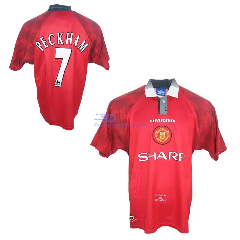 Camiseta BECKHAM 7 Manchester United 1997/98 1ª Equipación Retro
