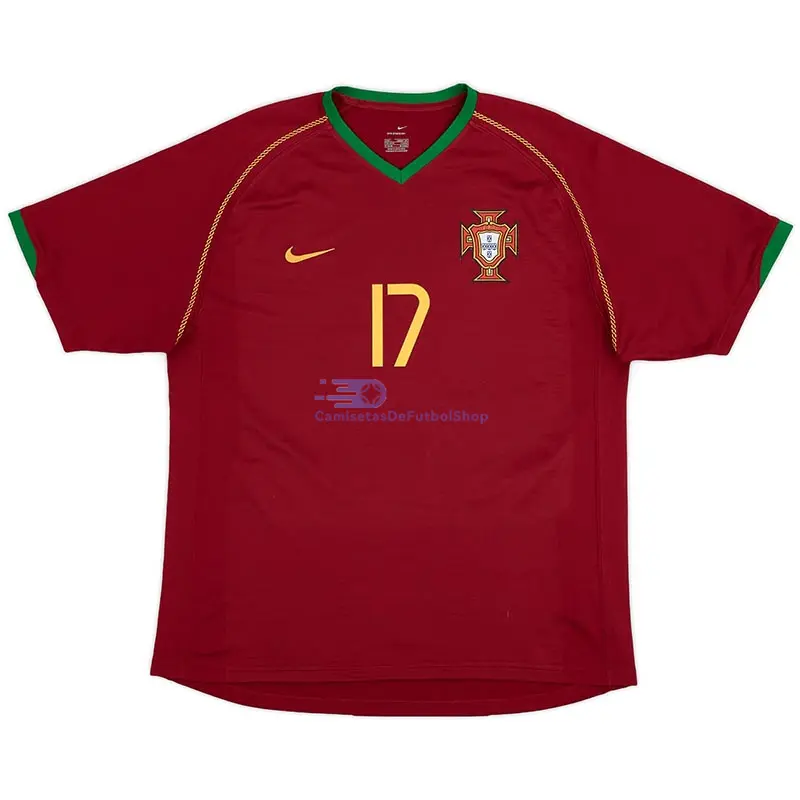 Camiseta C.RONALDO 17 Portugal 2006 1ª Equipación Retro