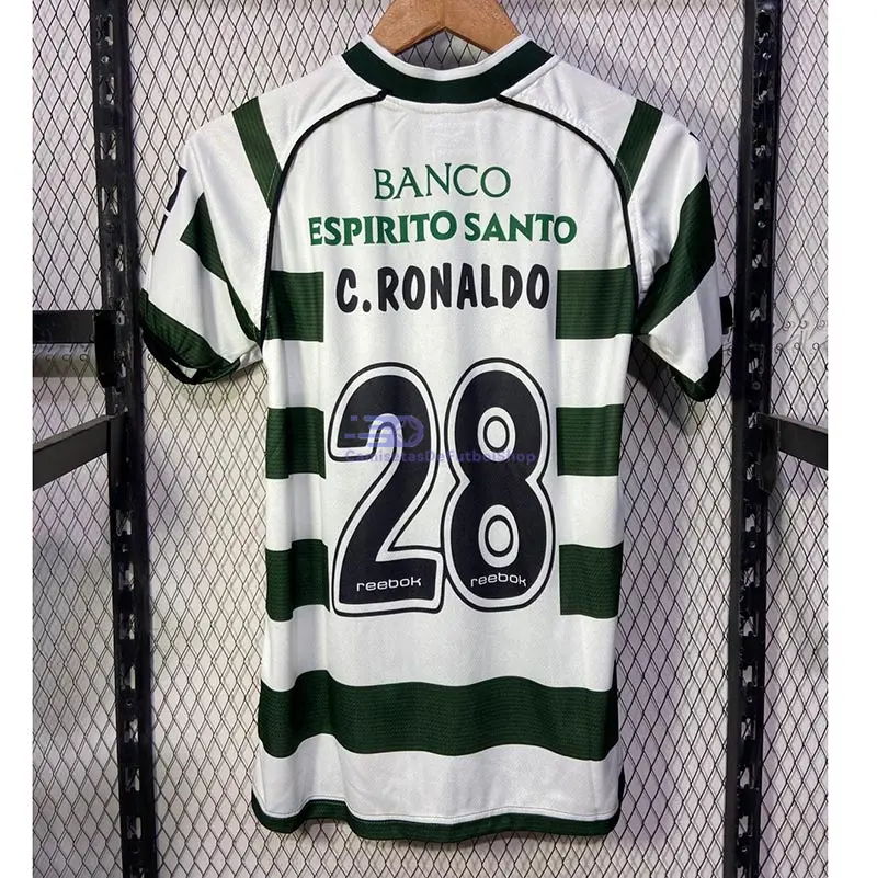 Camiseta C.RONALDO 28 Lisboa 2002/03 1ª Equipación Retro