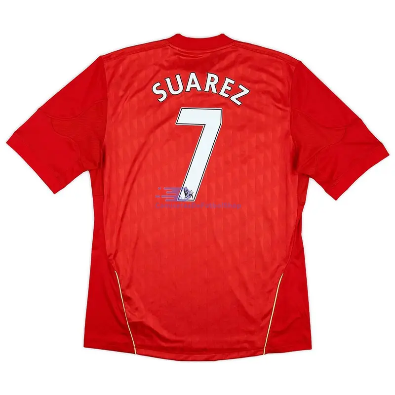 Camiseta SUAREZ 7 Liverpool 2010/11 1ª Equipación Retro
