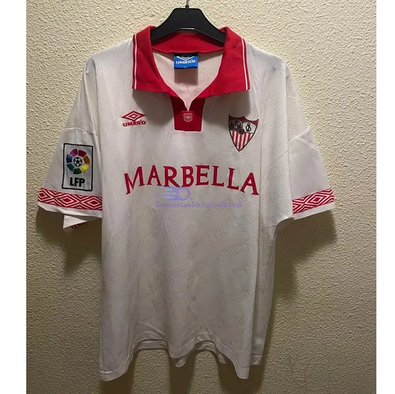 Camiseta SUKER 9 Sevilla FC 1994/96 1ª Equipación Retro