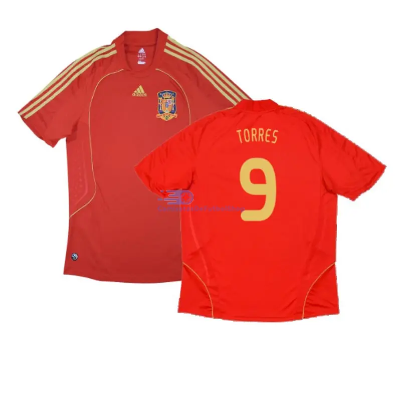 Camiseta TORRES 9 España 2008 1ª Equipación Retro