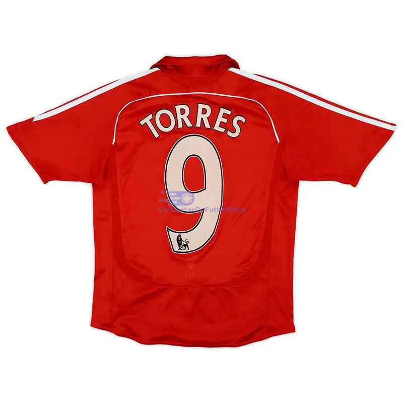 Camiseta TORRES 9 Liverpool 2006/08 1ª Equipación Retro